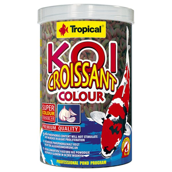 Tropical 1000 Ml Koi Croissant Color Havuz Balıkları İçin Renklendirici Balık Yemi | Özel Akvaryum Yem
